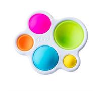 Jouet pour bébé - Fat Brain Toys - Dimpl - Couleurs vives - 5 bulles en silicone - Sécurisé et durable
