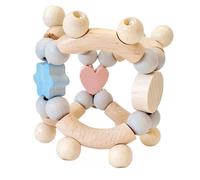 Jouet pour Bébé Hochet Coeur Rose/Bleu Bxhxt 8x8x8cm Neuf Hochet Hochets