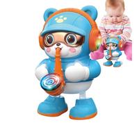 Jouet pour bébé qui rampe, jouet pour bébé qui danse, jouets interactifs mignons pour tout-petits, jouets musicaux pour tout-petits, adorables jouets électriques pour danser, ours électrique