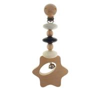 Jouet Pour Bébé Remorque Étoile Noir Naturel LxLxH 80x35x190mm NEU Figur Clip