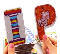 Jouet Pour Bébé Série Zoo 26 Pièces Cartes Éducatives De L'alphabet Pour Enfants Jeu De Paires De Mémoire De Bébé Cartes De Dessin Animé Éducation Préscolaire
