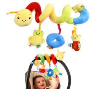 Jouet pour bébé - Spirale d'activité - Chaîne de poussette - Jouet à suspendre - Jouet pour lit de bébé - Jouet en peluche pour tout-petits garçons et filles de 1, 2, 3, 4, 5, 6 mois