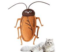 Jouet pour cafards avec stimulation pour chats - Jouet pour cafards pour chats, Jouet pour chatons sur le thème des insectes | Jouet de cafard en feutre rempli de chat avec joué