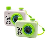Jouet pour caméra à cordes - Construction en plastique durable - Jouet amusant - Double Panda Spray Cam avec jeu d'eau - Gadget réaliste pour les remises de diplôme - Accessoires de fête pour