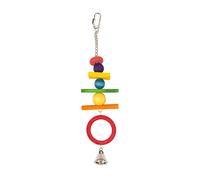 Jouet pour canaris acrobate avec des cubes en bois Duvoplus Multicolore 38x9x9 cm