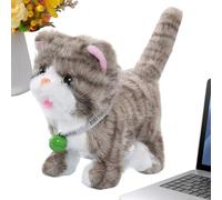 Jouet pour chat - 7 pouces interactif marchant parlant électronique animal de compagnie | avec lumières et 12 chansons pour garçons, filles, d'âge préscolaire, amoureux des animaux