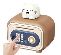 Jouet pour Chat à Piles - Mot de Passe Coffre-Fort déverrouillable par Empreinte Digitale - électronique pour - pour Billets pièces garçons Filles Anniversaire Noël Vacances fête des