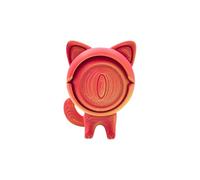 Jouet pour chat à un œil 3D imprimé en 3D, modèle de chat imprimé en 3D, yeux tournants, jouets de bureau, jouet pour chat à un seul œil pour l'anxiété relaxante BgH255 (GD1, taille unique)