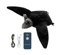 Jouet pour chat activé par le toucher - Exercice de batte pour animaux de compagnie, jouet à battement à piles | Jouet interactif pour animaux de compagnie avec ailes battantes de chauve-souris et gaz