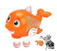 Jouet pour Chat Automatique, Jouet de Chat interactif - Boule de Chat Automatique avec des lumières LED et de la Musique - Fish Walking, Smart Electric Pet Toys for Indoor Home Voyage en Plein air