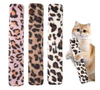 Jouet pour chat avec ministre à chat, coussin pour chat | Bâton de dents interactif pour chaton | Jouet doux à motif léopard - Coussin en peluche pour les amoureux des chats