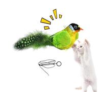 Jouet pour chat avec oiseau qui gazouille - Jouet pour l'ennui du plaisir personnel, jouets gazouiller pour prendre en forme de | Remplacement interactif du bac