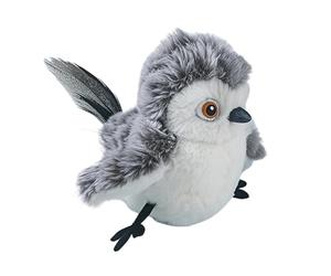 Jouet pour chat avec oiseau qui gazouille - Peluche qui claque les 15 x 9 x 13 cm, avec capteur électronique activé au toucher avec son réaliste et détails de plumes | Jouet interat