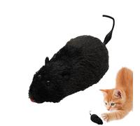 Jouet pour chat avec souris en corde - Rongeur mécanique en peluche avec queue mobile | Apparence réaliste d'animaux de compagnie et divertissement interactif avec mouvement minino, pour magasin