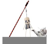 Jouet pour chat, bâton d'entraînement pour chaton d'Halloween | ergonomique pour chat avec fantôme citrouille pour réduire l'ennui, simulation de chasse, entraînement, exercice