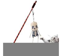 Jouet pour Chat | Bâton interactif d'halloween pour Chaton, Ergonomique pour Chat avec fantôme pour réduire l'ennui, Simulation de Chasse, entraînement, Exercice