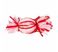 Jouet pour chat bonbon avec son Duvoplus Wooly Rouge 11x5x5 cm