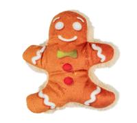 Jouet pour chat bonhomme en pain d'épice Duvoplus Xmas Fluffy Orange 8x9x2,5 cm