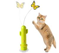 Jouet pour chat - Canne automatique rechargeable électrique 2 modes avec ventouse | Jouets D'Enrichissement Pour Chat,Pour Coin Sol Voyage Extérieur Jeu Enrichissement Maison Meubles Et Canapé