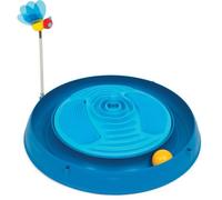 Jouet pour chat - CATIT - Circuit avec balle et herbe a chat - Bandes de massage multiples - Abeille a ressort