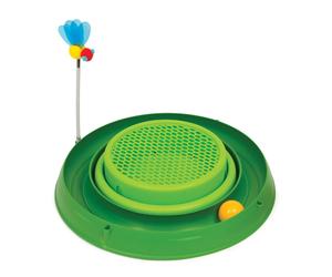 Jouet pour chat circuit balle + herbes Catit Play Vert 35x38x8 cm