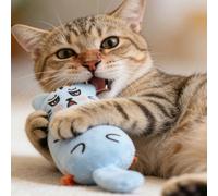 Jouet pour chat de compagnie, souris à expression intéressante, attire l'attention des chats, satisfait les besoins de mâchonnage et de grattage des chats, léger et facile à tenir, durable, cadeau pou