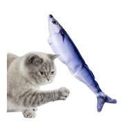 Jouet pour chat en forme de poisson 150 mAh jouet chat jouet interactif chasse électrique avec housse lavable réaliste, enrichissement des exercices d'ennui, pour