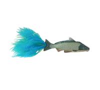 Jouet pour chat en forme de poisson, jouet de chasse interactif pour les exercices de chaton, plumes d'entraînement pour chat, poisson d'eau profonde, jouet en feutre, jouet interactif, jouet à