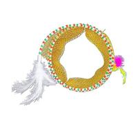 Jouet pour chat en forme de S Tunnel Tube Pliable Plume Jouet de lapin Style saut Jouet d'intérieur Pliable Style Plume