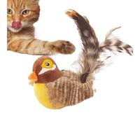 Jouet pour chat en forme d'oiseau battant - Peluche 14 x 7 cm | Jouet interactif pour chat | interactifs pour chats pour l'exercice, le jeu, la simulation de chasse, le plaisir d'intérieur et