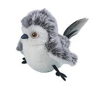 Jouet pour chat en forme d'oiseau flottant : simulation de vol avec plumes, mouvement et son attrayants, construction en peluche durable | Jouet amusant pour attirer les chats