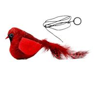 Jouet pour chat en forme d'oiseau qui gazouille, simule le bruit des oiseaux, lutte contre l'ennui dans la maison, pour le divertissement, le voyage, enrichissement pour chatons