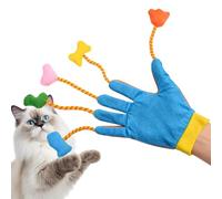 Jouet pour Chat, en Peluche pour Chaton avec Clochette intégrée | à Cinq Doigts, pour Jouer, renforcer Les Liens, Exercice, toilettage des Animaux domestiques, canapé, Tapis de Meubles