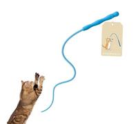 Jouet pour chat - En silicone souple - Jouet interactif pour chat pour stimulation mentale - Jouet d'entraînement anti-ennui - Simulation de chasse à gratter à la maison - Jouet de sécurité pour