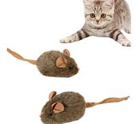 Jouet pour chat et souris d'intérieur - Réaliste, grinçant, interactif, simulation de chasse passionnante pour chatons, aide à la stimulation mentale, à l'entraînement au sol
