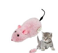 Jouet pour chat et souris - Jouet interactif pour chat - Souris réaliste à remonter - Jouet d'intérieur - Jouet pour animaux de compagnie