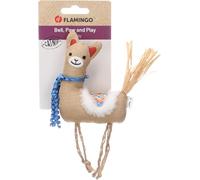 Jouet pour Chat - Flamingo Robla Alpaga Multicolore en Tissu avec Rubans et Catnip 15,5cm