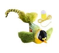 Jouet pour chat flottant - Jouet pour chat - Jouet pour chat avec sons d'oiseau activés par le mouvement | Jouets interactifs pour chatons à herbe à chat, mouvement semblable à un oiseau déclenché par