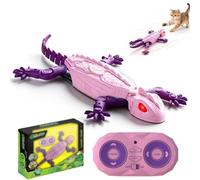 Jouet pour chat « Gecko Rush » qui grimpe aux murs, avec des yeux (C#)
