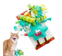 Jouet pour chat - Hochet interactif pour chat - Jouet à mâcher doux pour le nettoyage des dents - Chaton, bâtonnets à brosser les dents, balle pour jeunes chats, accessoire interactif amusant
