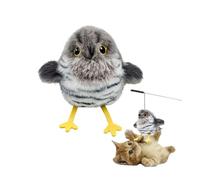 Jouet pour chat, jouet pour chat, jouet pour chat flottant, jouet pour chat mignon, 3 modes d'envergure et peut imiter le son des oiseaux, pour chat auto-divertissement, jouet pour chat d'intérieur