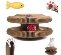 Jouet pour Chat Kitty Kurlz Marlene, Kitty Curls, Marlene's Pet Shop, Jouet à Gratter Pliable pour Chat avec Cloche, Jouet à Gratter Magic Organ pour Chat d'intérieur (1PC)