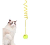 Jouet pour chat - magique pour chat - Jouet interactif rétractable pour chat - Jouet rebondissant avec boule de fil - Interactif, flexible, amusant