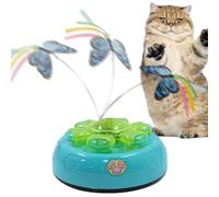 Jouet pour Chat Mobile | automatiques en Plumes pour Chat - Jouet électrique à Piles pour Chat Mobile aléatoire, lumière et Son, électriques pour Chat pour l'exercice