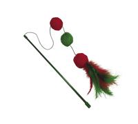 Jouet pour chat Nobby Pet Xmas Angel Mit Plüschbällen Catnip Vert 45x70 cm