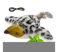 Jouet pour Chat Oiseau à battements-Animal de Compagnie réaliste électrique interactif, Jouet pour Chat Moineau gazouillant à Distance | pour Faire de l'exercice Contre l'ennui des Chatons de Petite,