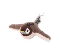 Jouet pour Chat Oiseau à Battements d'Ailes - Rechargeable USB, Activé par le Mouvement et le Toucher - Gazouillis et Sons Réalistes - Pour Chats d'Intérieur - Stimule l'Exercice et le Jeu en Autonomi