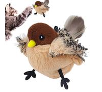Jouet pour chat oiseau battant - Jouets interactifs pour chat pour l'intérieur | Jouet de plume de gazouillis automatique rechargeable, oiseau de jeu de chaton activé par le son, jouets d'activité amu