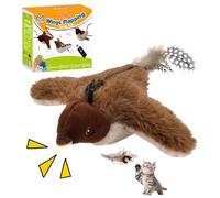 Jouet pour Chat Oiseau gazouillant, Nouveau Jouet interactif 2026 pour Chat Oiseau Volant avec télécommande, Ailes battantes simulant Un Moineau gazouillant pour Chatons d'intérieur Qui s'ennuient