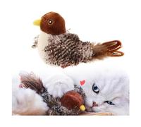 Jouet pour Chat Pets,Pets Chirping Bird, Jouet pour Chat Oiseau gazouillant Ailes battantes,Jouet interactif Chat Oiseau